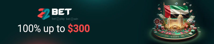 22Bet bonus za registraci