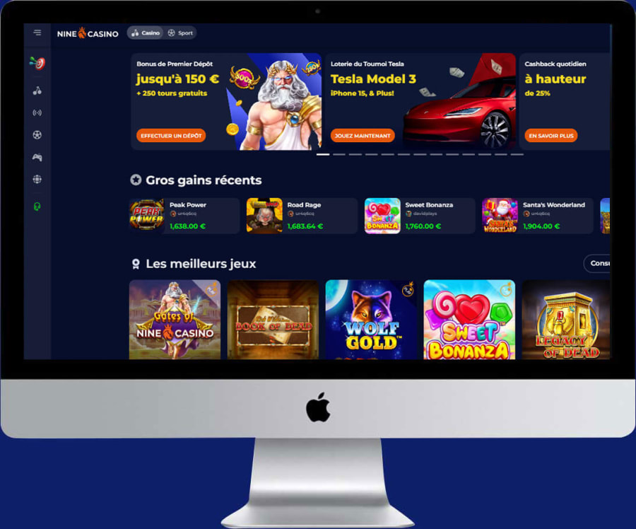 Nine Casino bonus za registraci