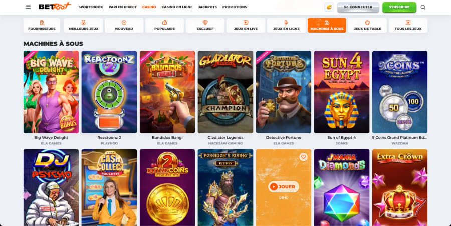 Betriot vyherni automaty online