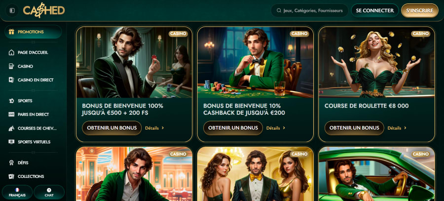 Cashed bonus za registraci