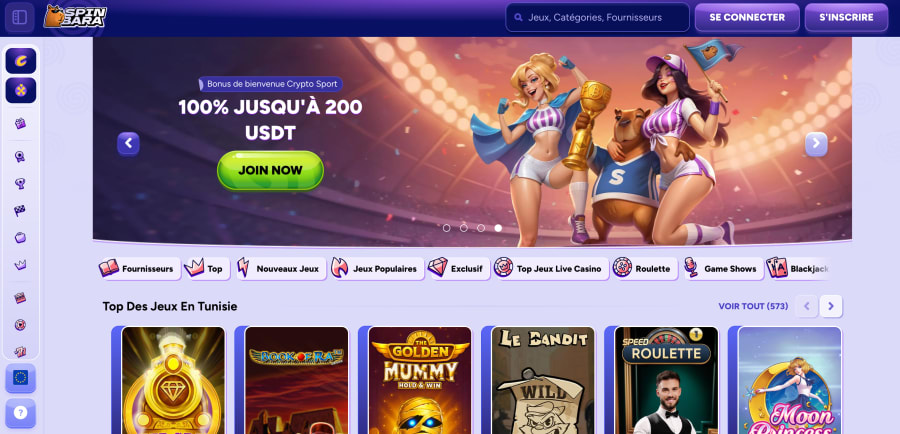Spinbara online kasino recenze