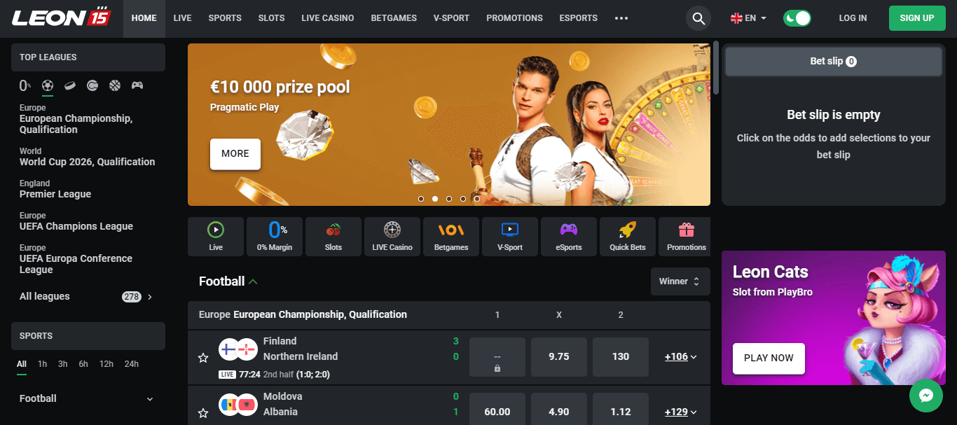 leon casino bonus