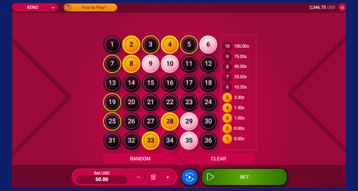 Keno Casino Spribe Keno Casino Spribe
