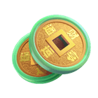 Moedas chinesas Fortune Rabbit Moedas chinesas Fortune Rabbit