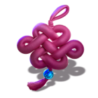 Nó de boa sorte roxo Nó de boa sorte roxo Fortune Dragon