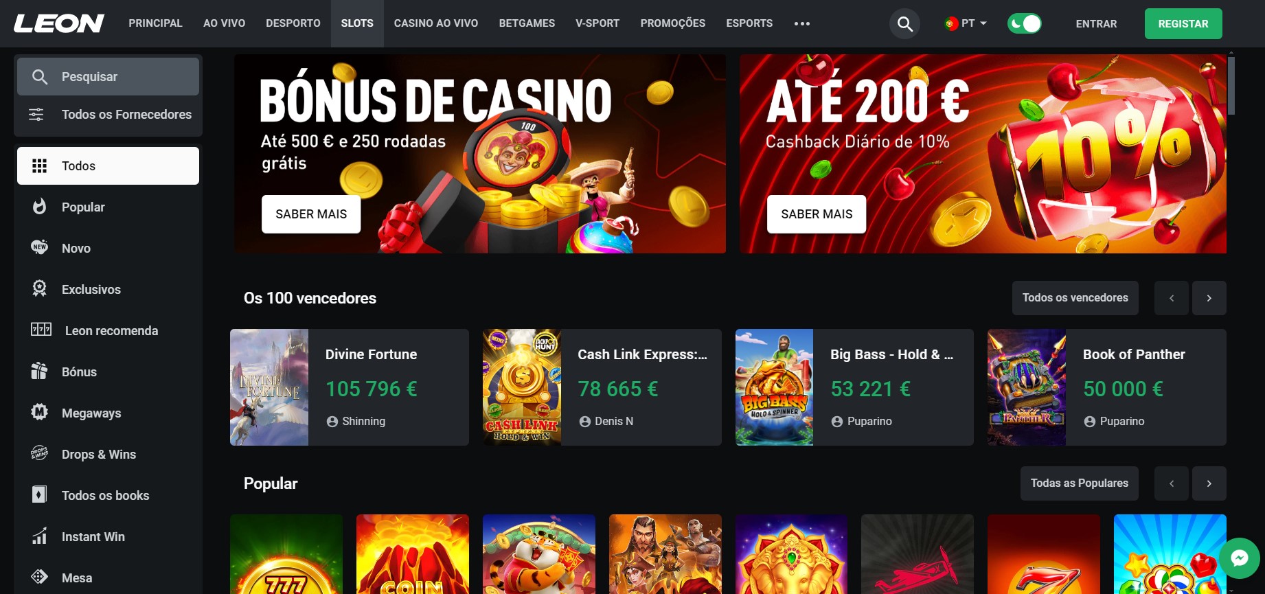 Slot no cassino online Leonbet Slot no cassino online Leonbet