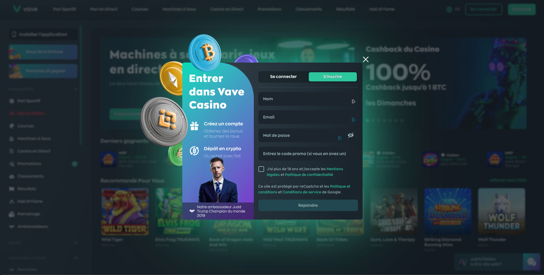 banner Vave Casino & Vave Foot : streaming, paris sportifs et bonus 2026