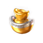 Enfeite dourado Piggy Gold
