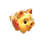 Cofrinho Piggy Gold