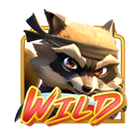 Símbolo Wild Ninja Raccoon Frenzy Símbolo Wild Ninja Raccoon Frenzy