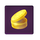 Pilha de moedas Lucky Piggy