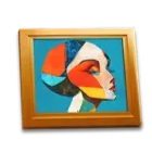 Quadro Colorido Museum Mystery
