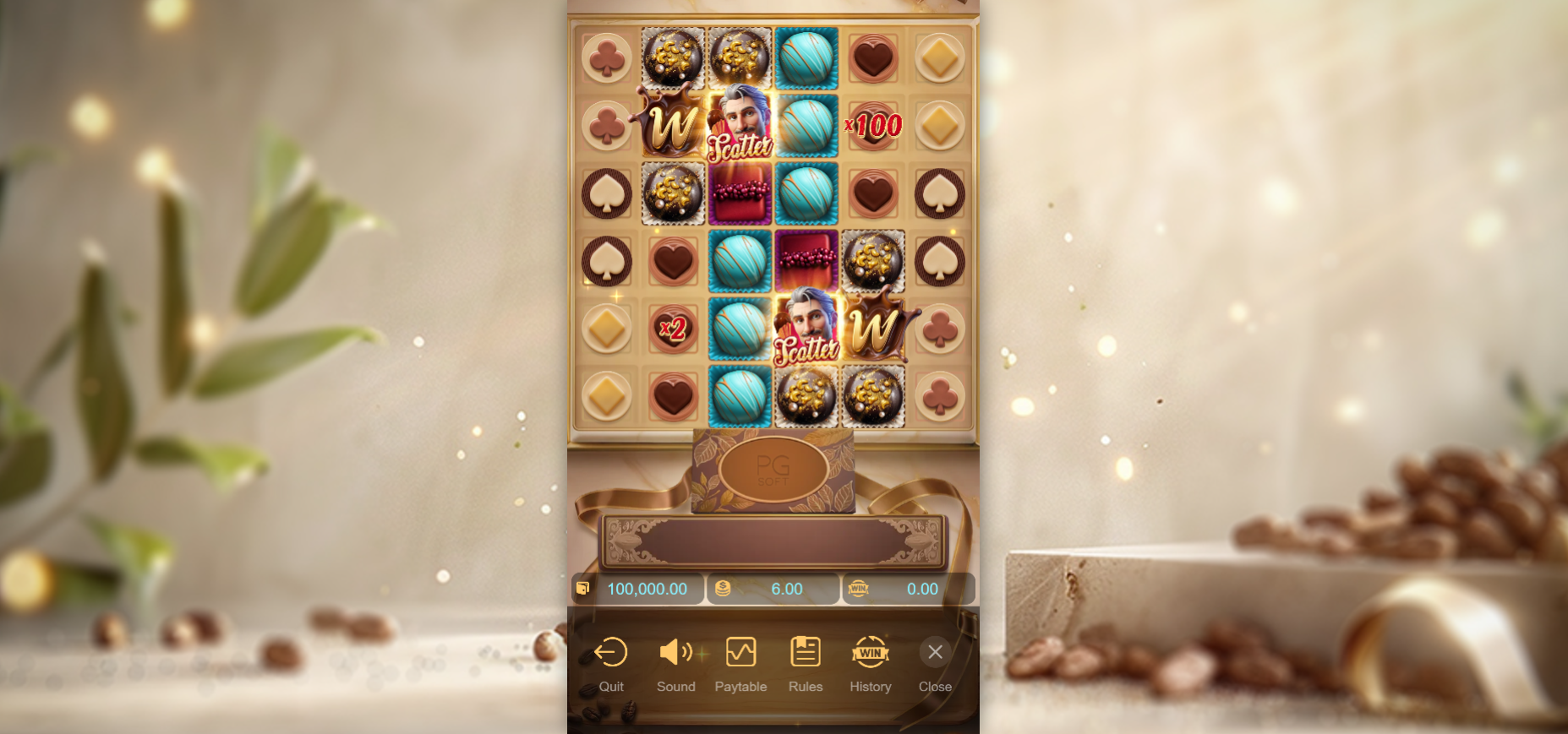 Apresentação do Chocolate Deluxe