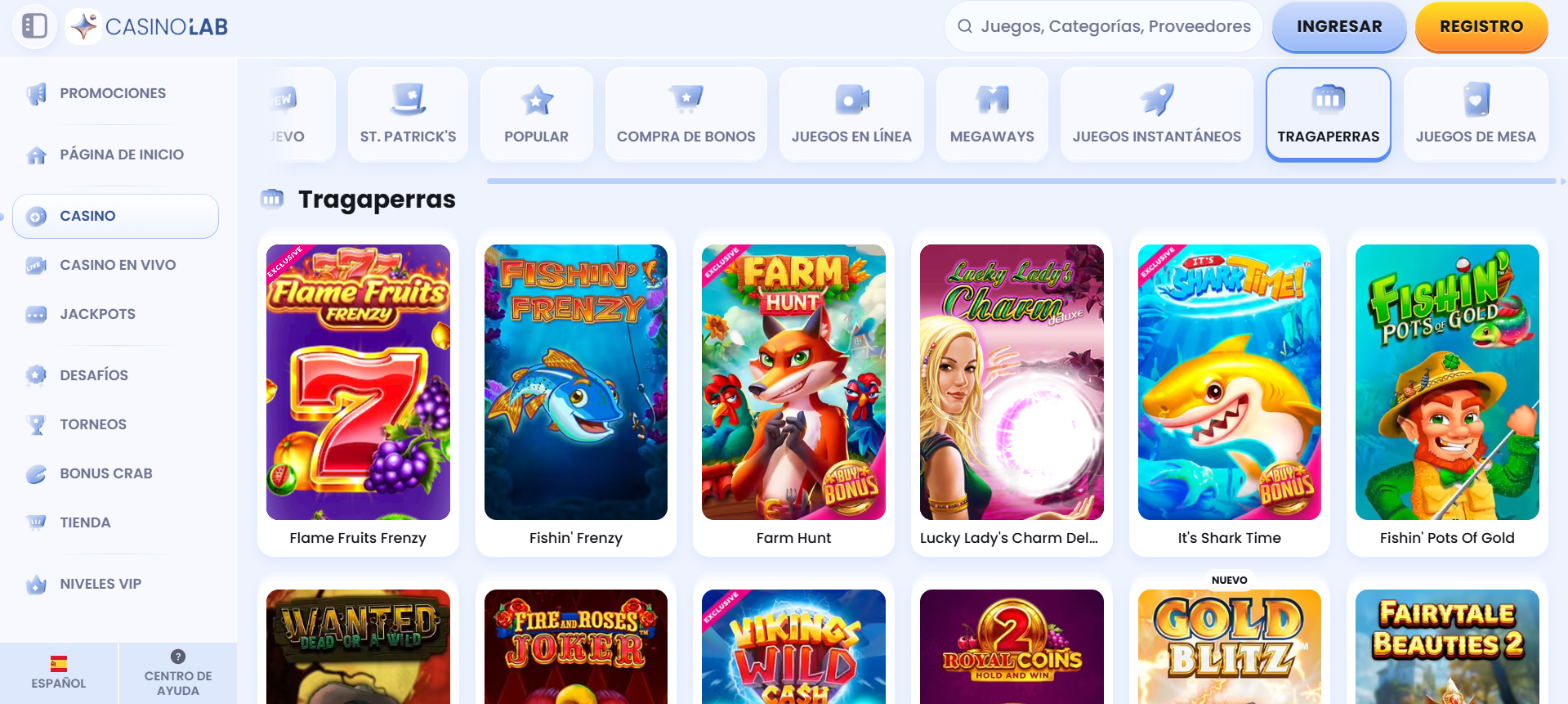 Slots y tragaperras Casinolab Slots y tragaperras Casinolab