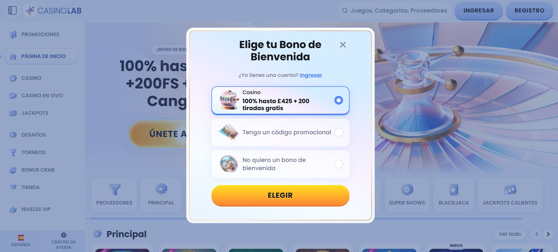 Registrate Casinolab Registrate Casinolab