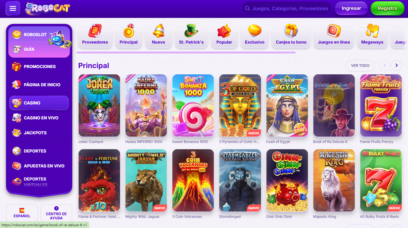juegos de casino Robocat