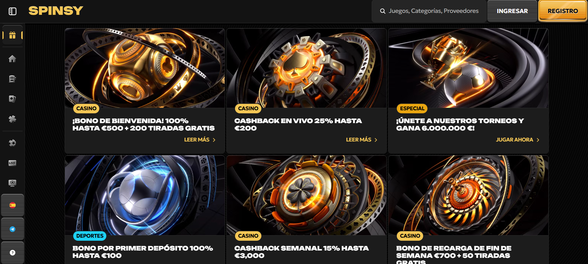 promociones spinsy casino
