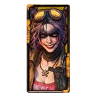 Integrante feminina da gangue Doomsday Rampage Integrante feminina da gangue Doomsday Rampage