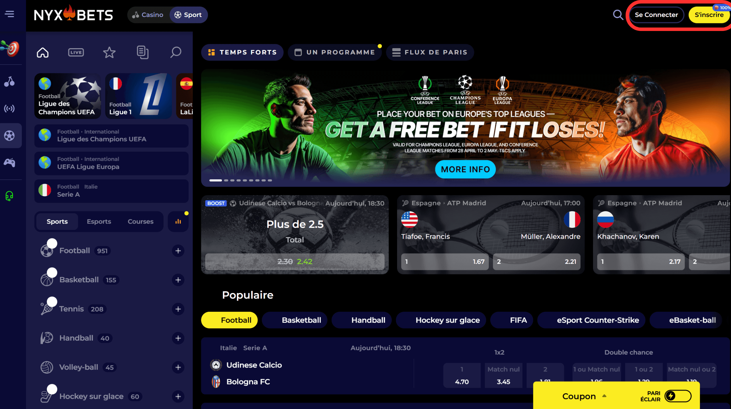 site paris sportif hors arjel