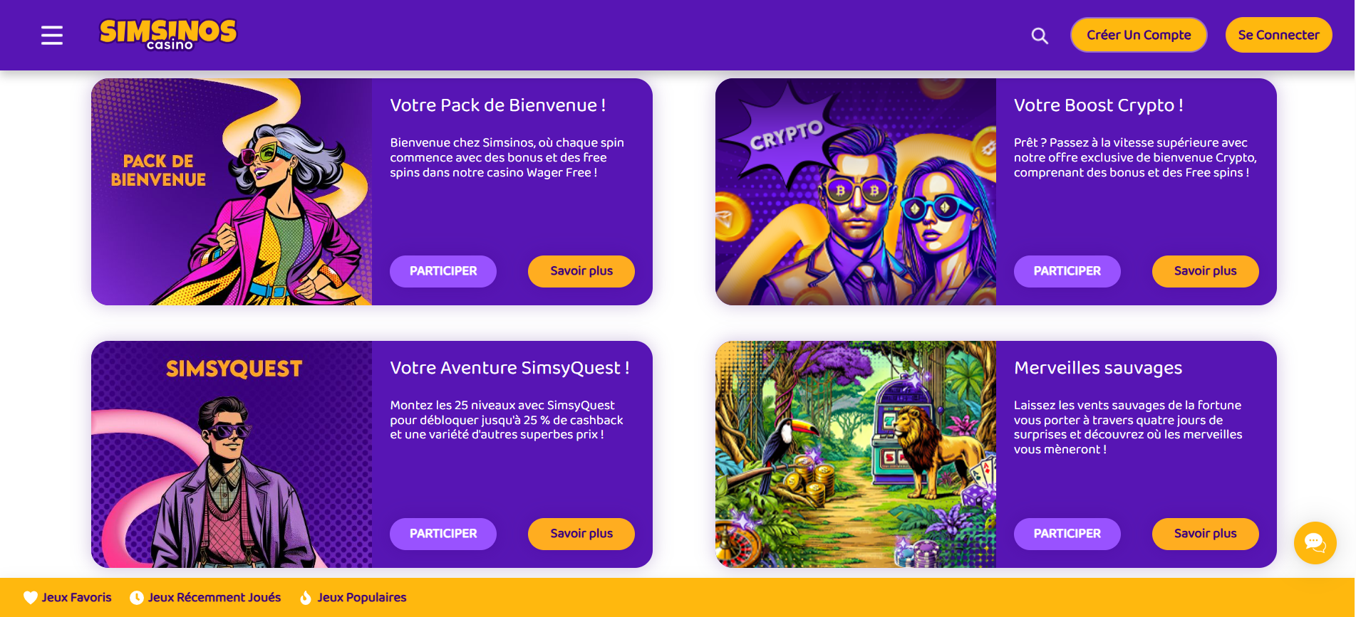 Simsinos casino bonus sans wager freespins