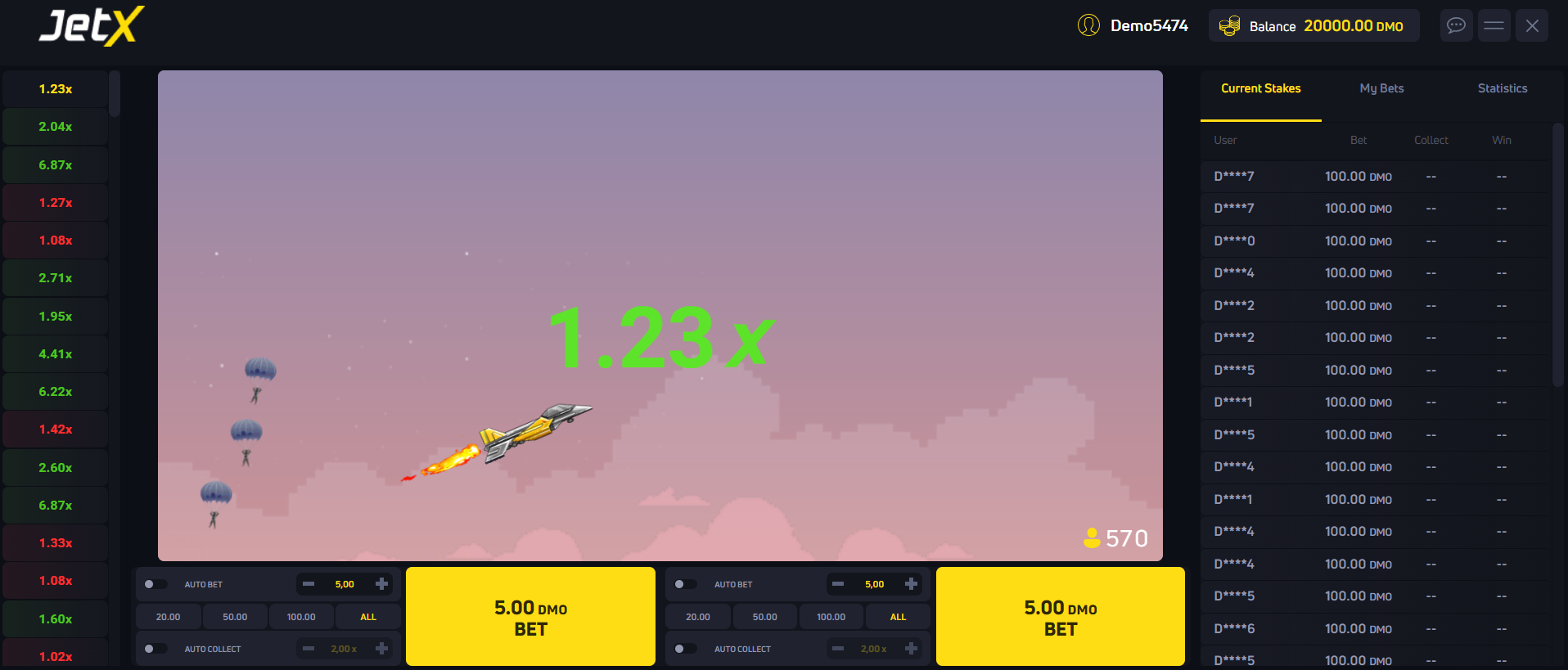 Jetx demo Jetx demo