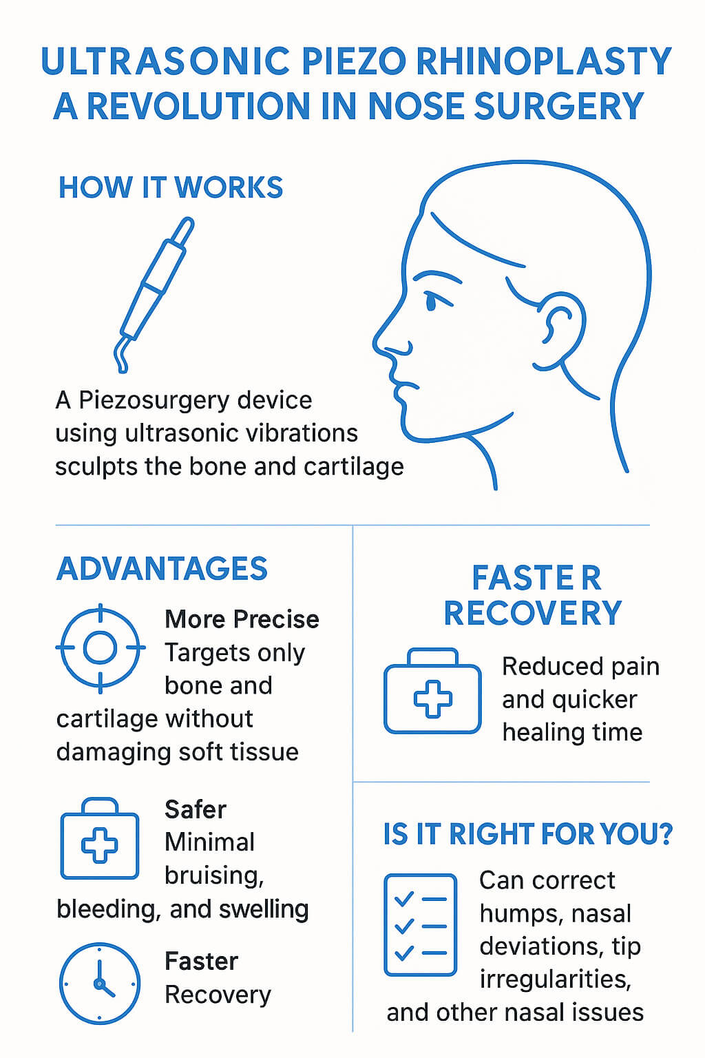 Ultrasonic (piezo) rhinoplasty : a revolution in nose surgery ?