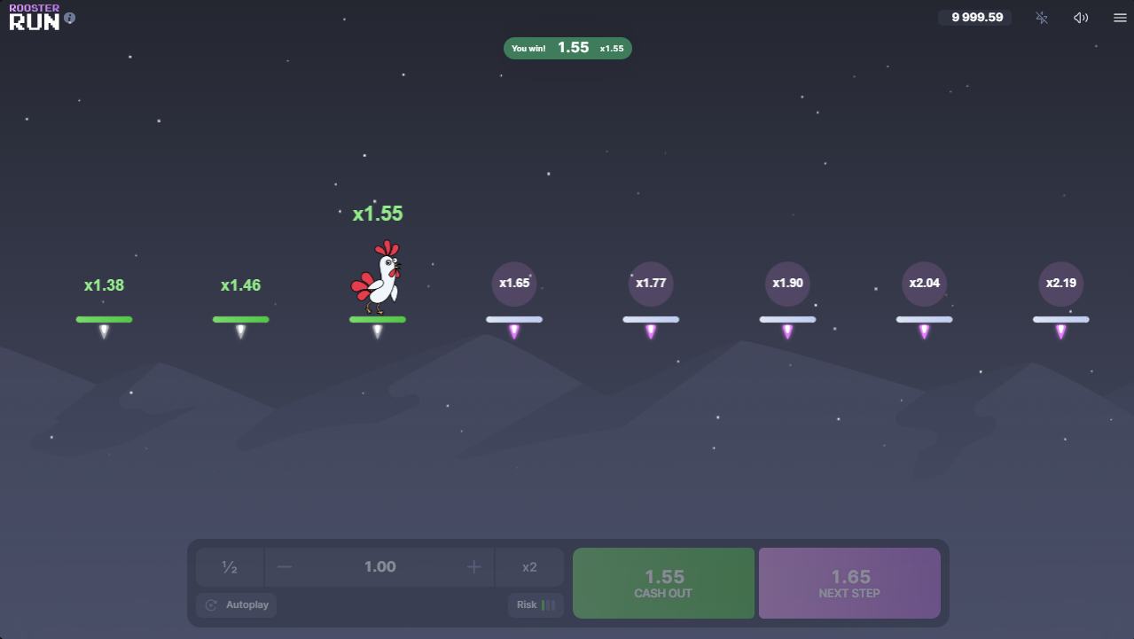 Rooster Run win Rooster Run win