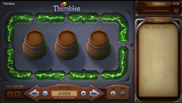 Thimbles Casino overview Thimbles Casino overview