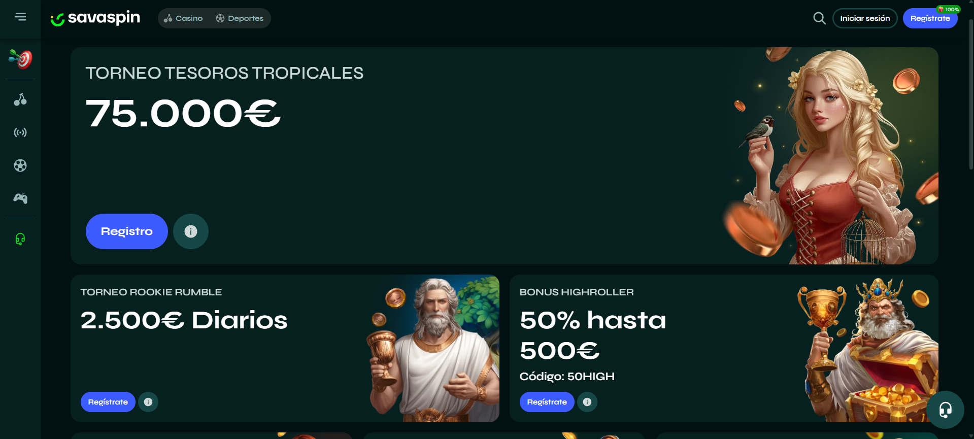 Promociones Savaspin casino