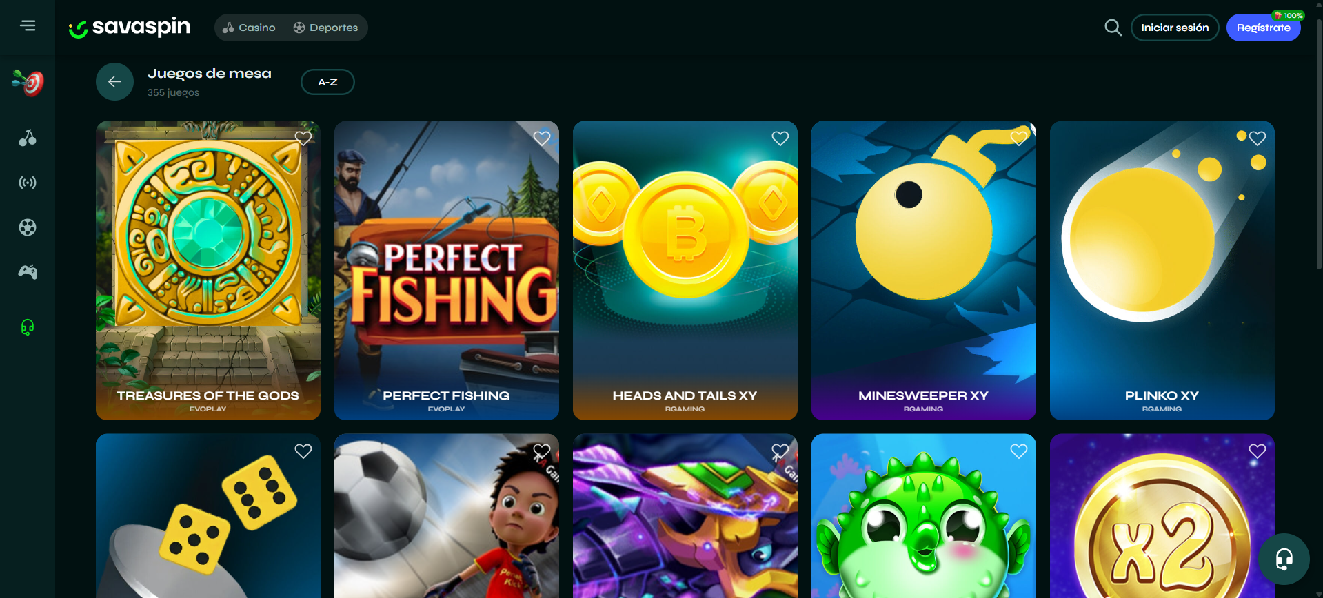 juegos de mesa Savaspin casino