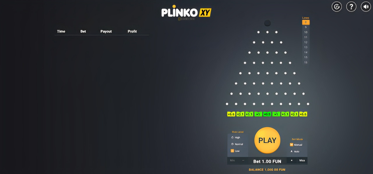 Plinko XY demo Plinko XY demo
