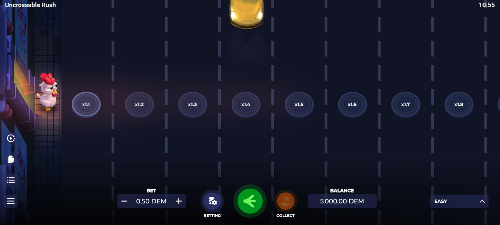 Uncrossable Rush game Uncrossable Rush game