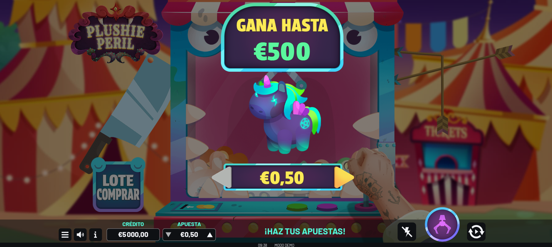 Plushie Peril juego casino