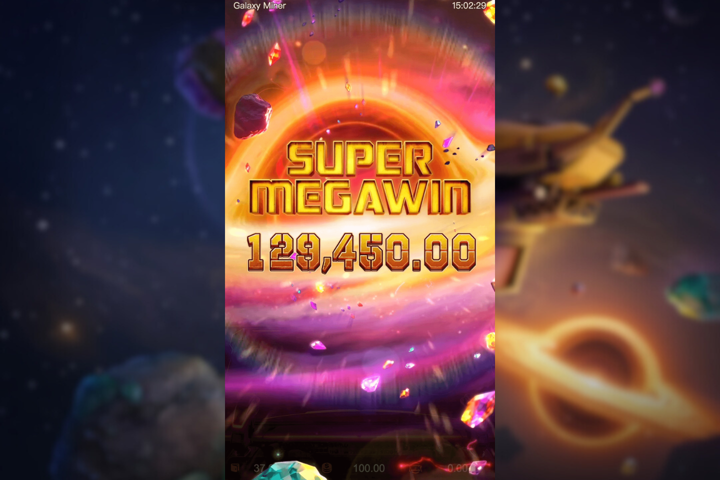 Galaxy Miner ganhos