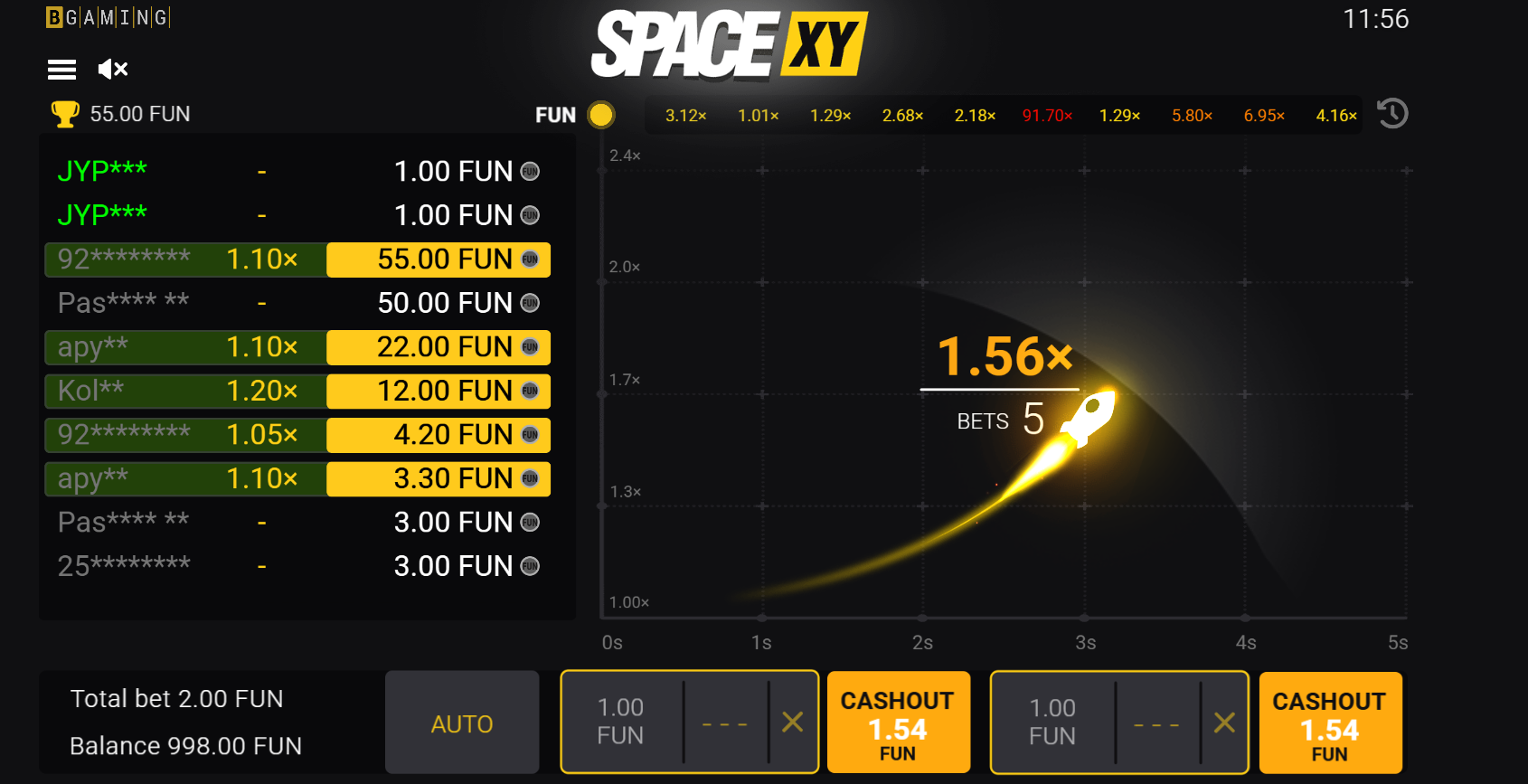 Space XY gain Space XY gain
