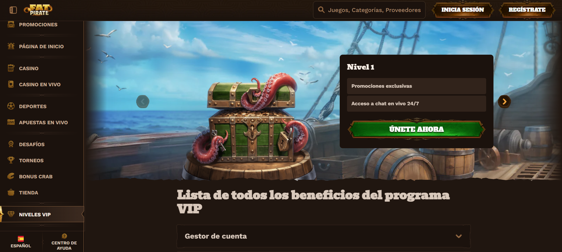 programa vip FatPirate casino