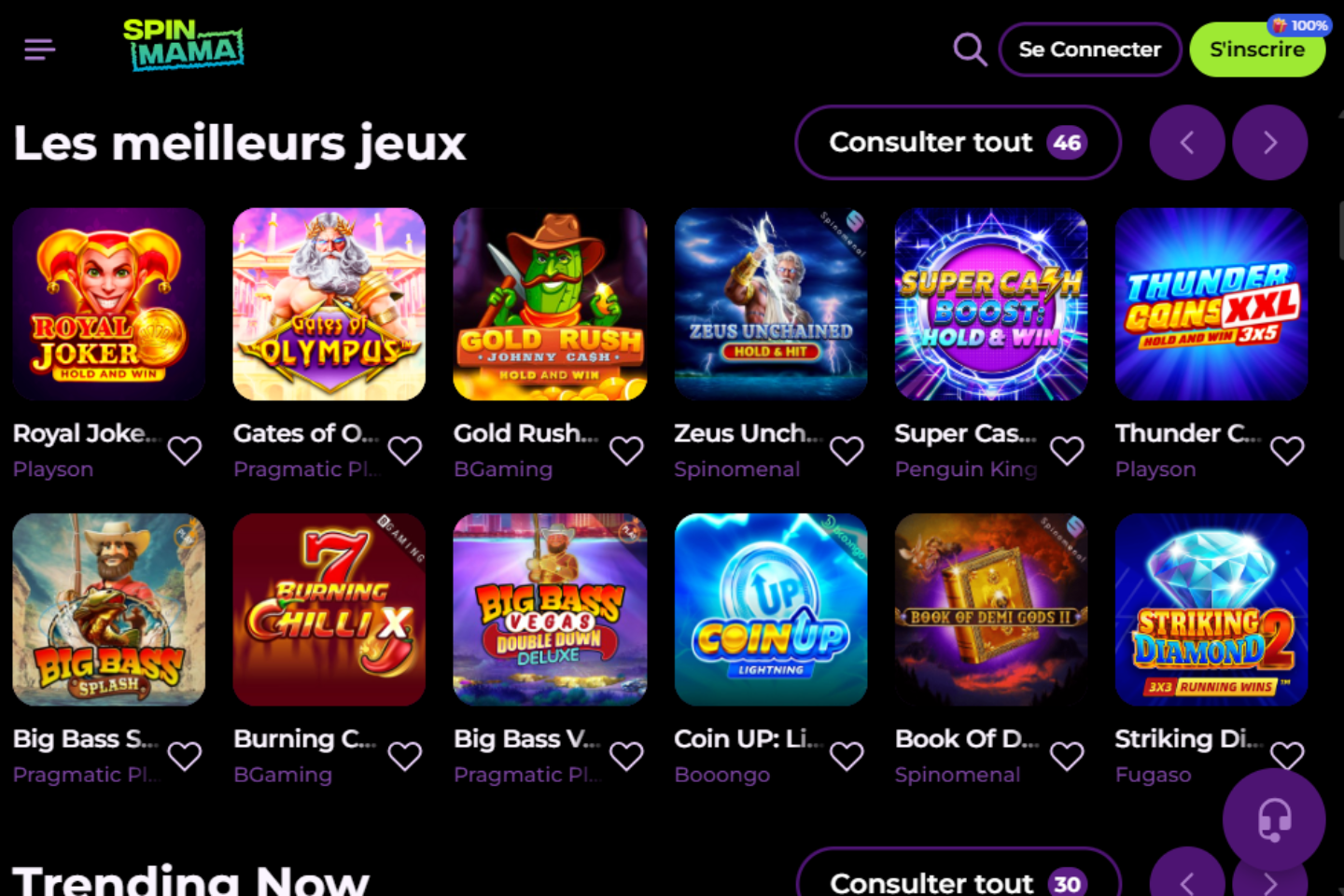 SpinMama ⇒ Casino & Bookmaker — Site officiel et Connexion