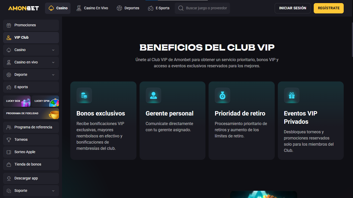 Programa VIP Amonbet