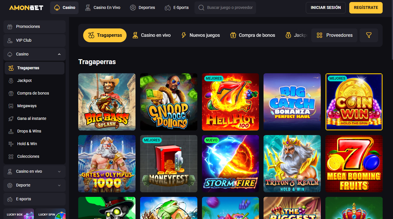 Machines à sous AmonBet