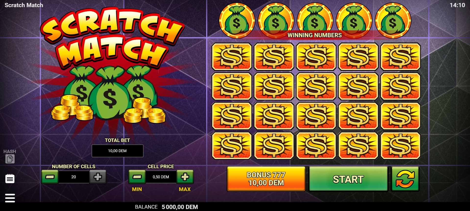 Scratch Match game Scratch Match game