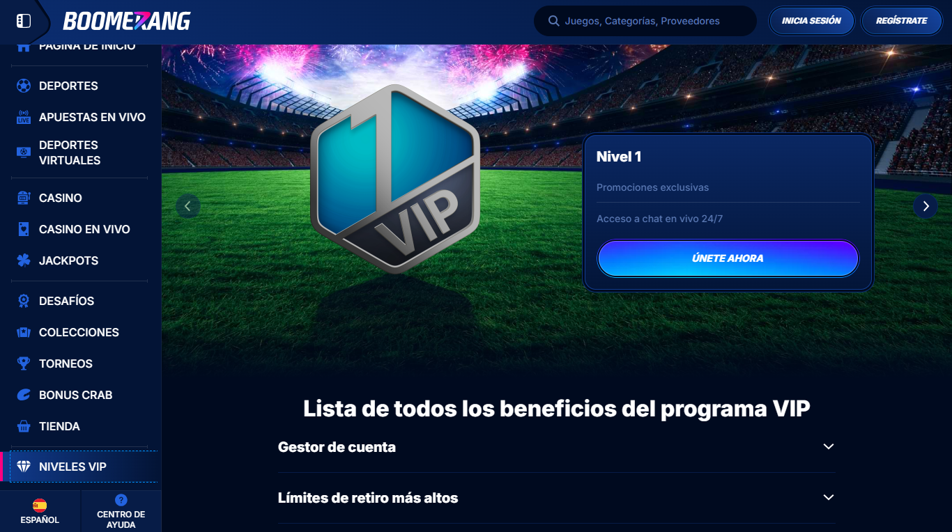 Boomerang Bet Programa VIP Boomerang Bet Programa VIP