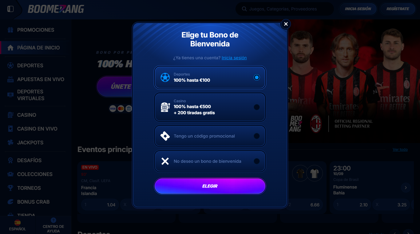 registrarse en Boomerang Bet registrarse en Boomerang Bet