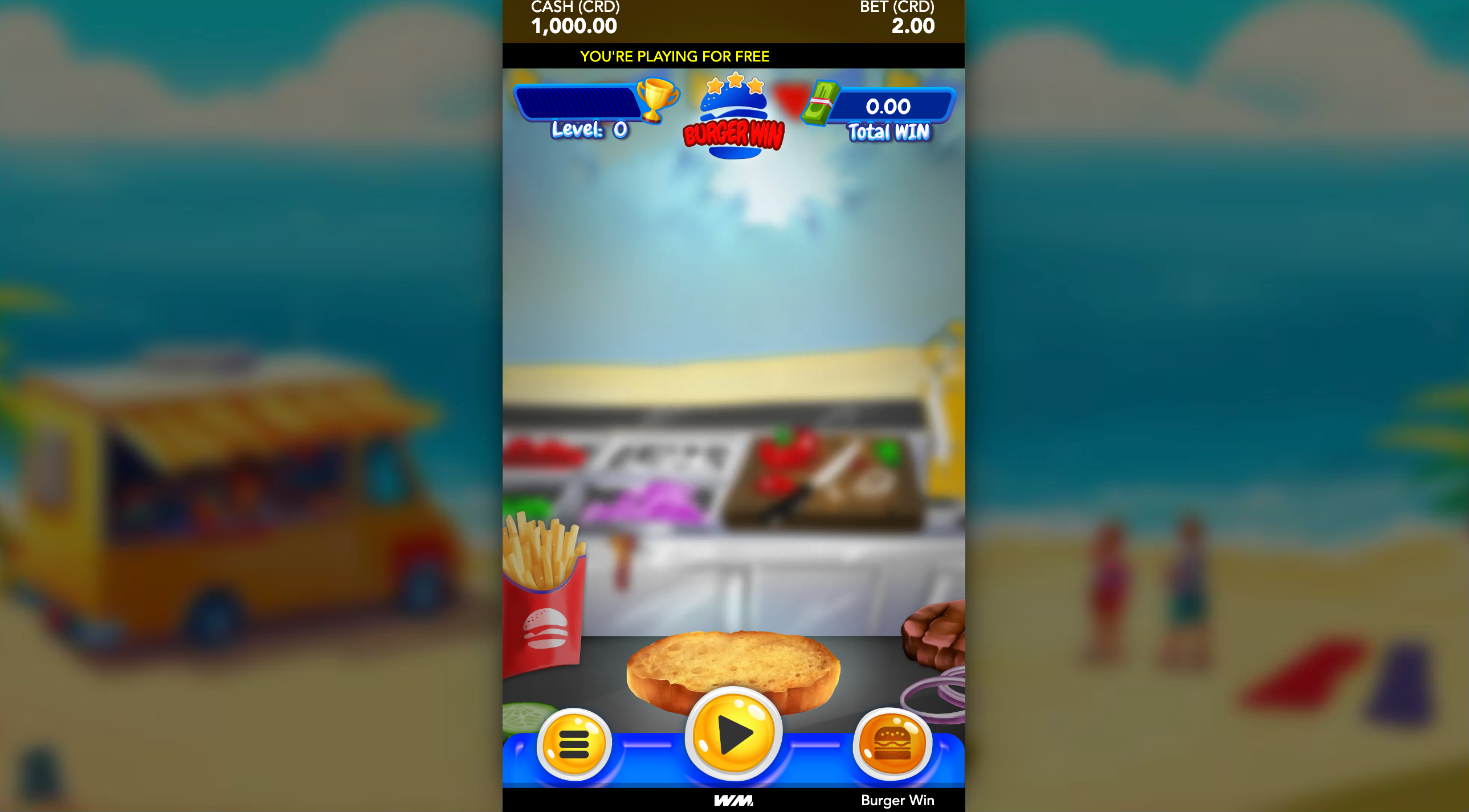 Burger Win casino game