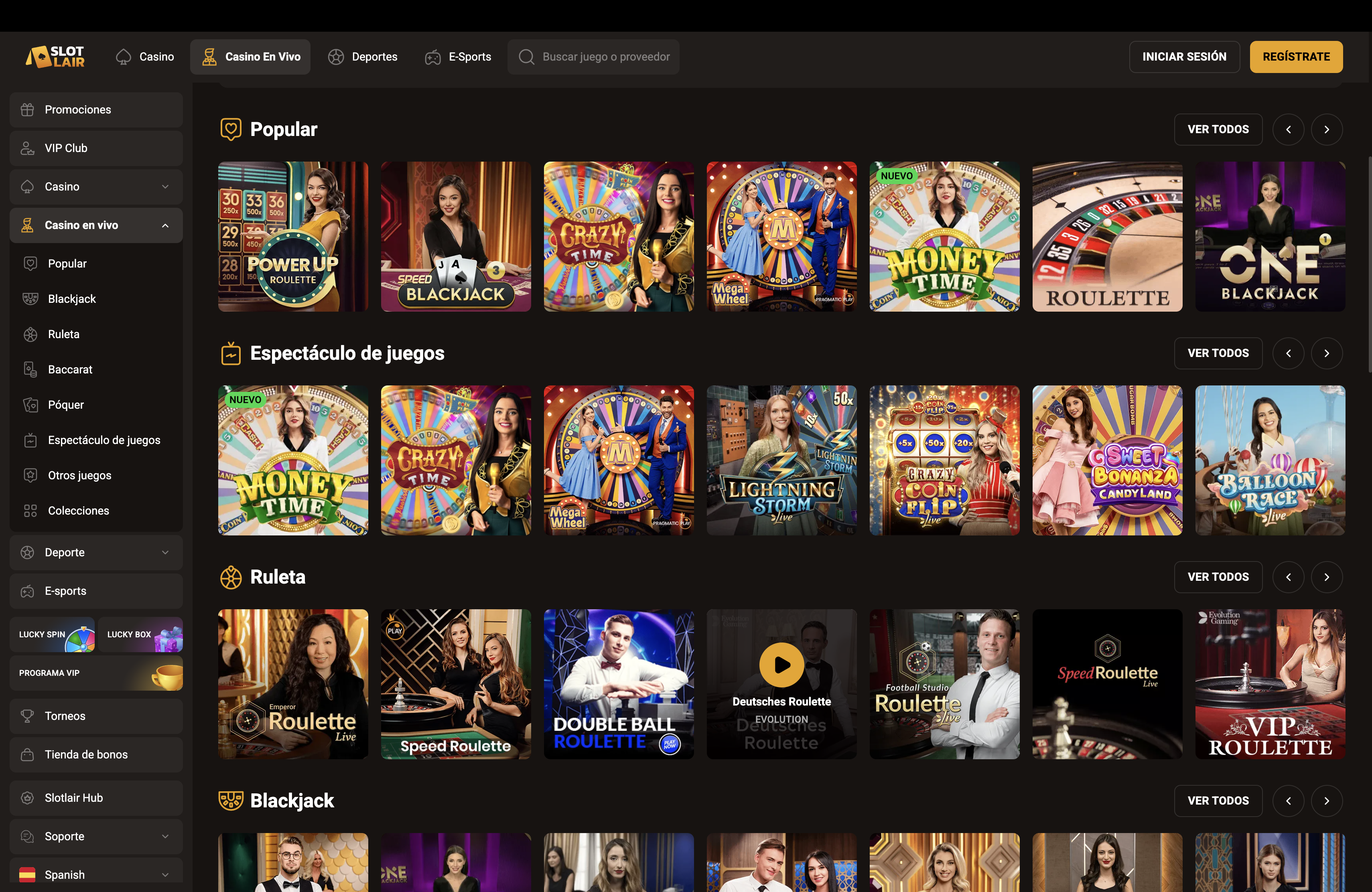 casino en vivo