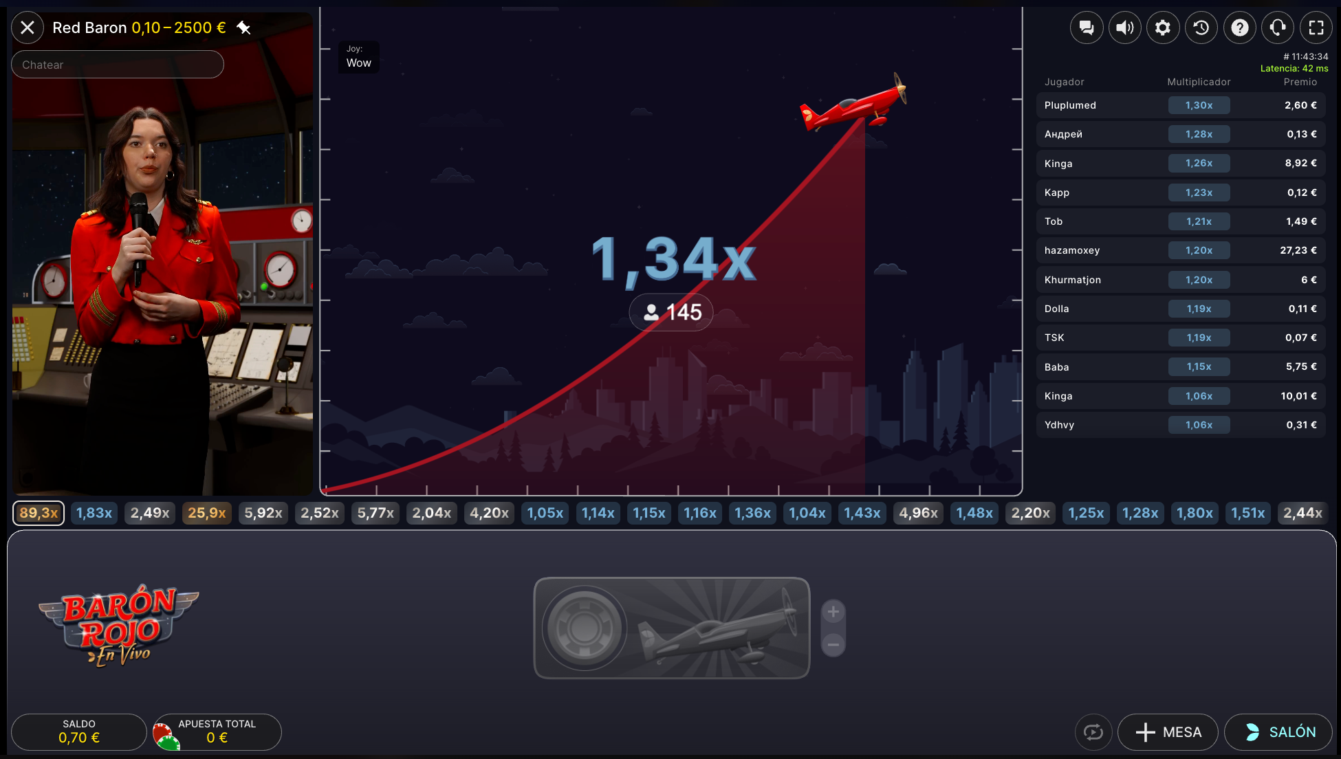 Red Baron Juego