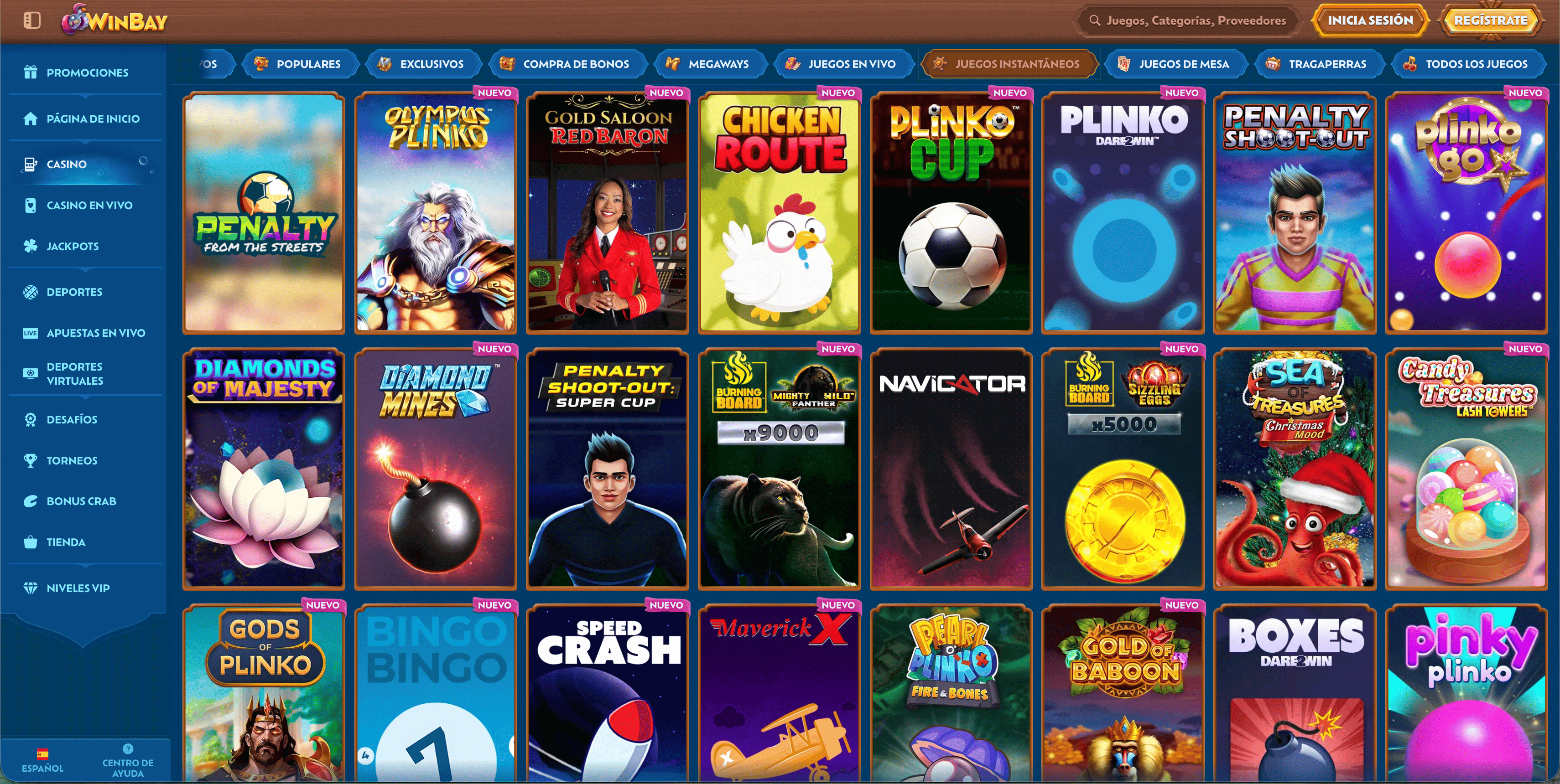 mini juegos Winbay