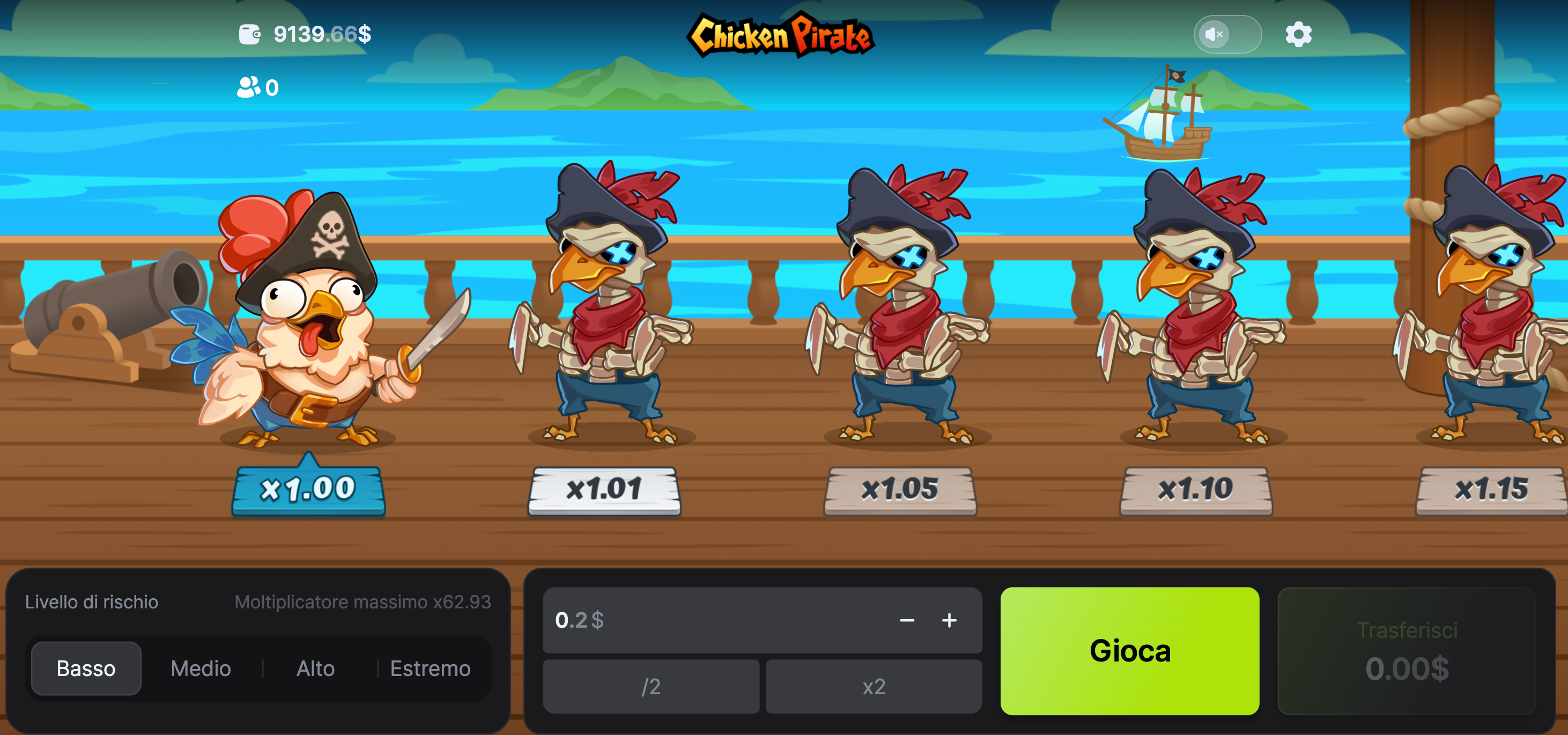 Chicken Pirate giochi