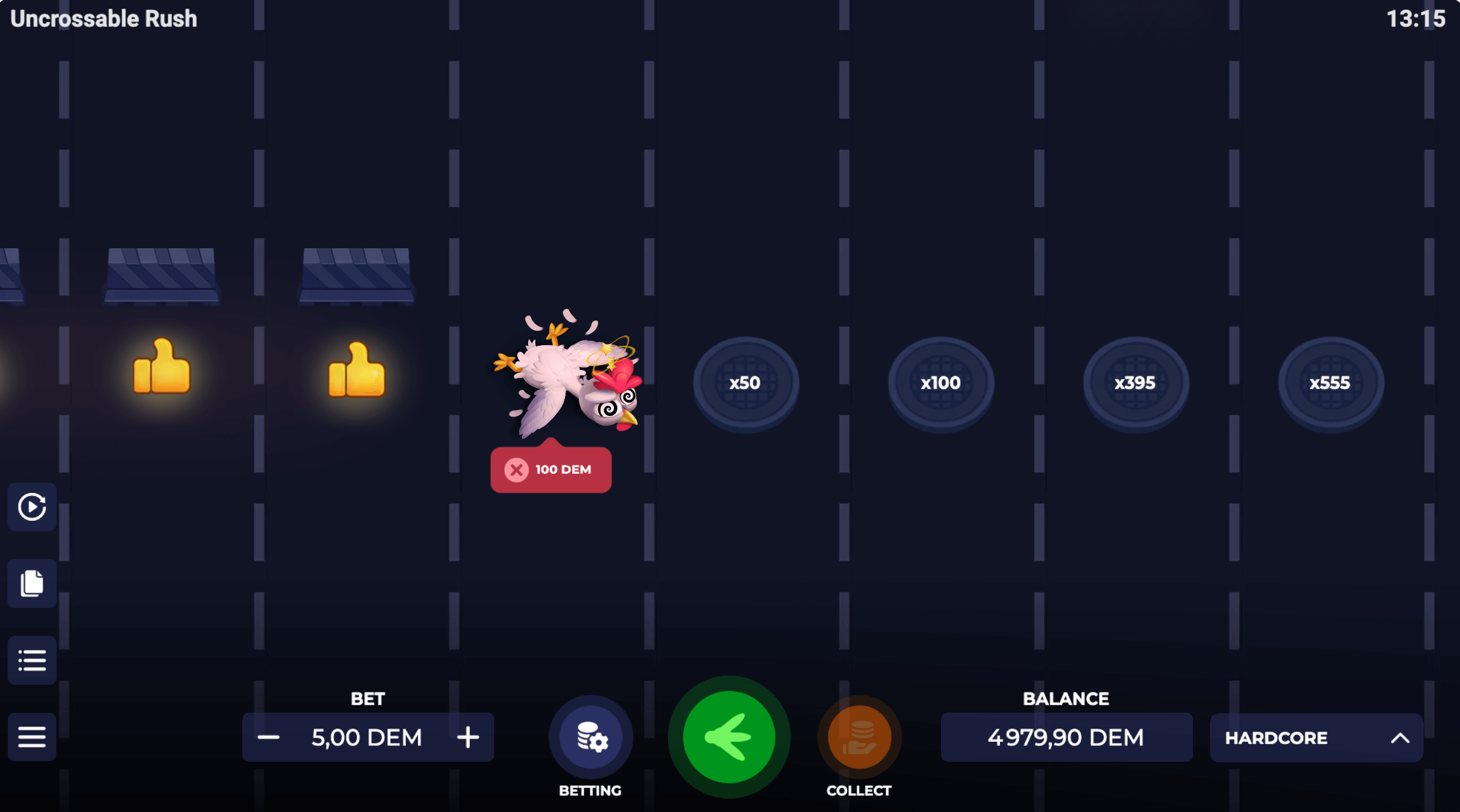 Uncrossable Rush Demo