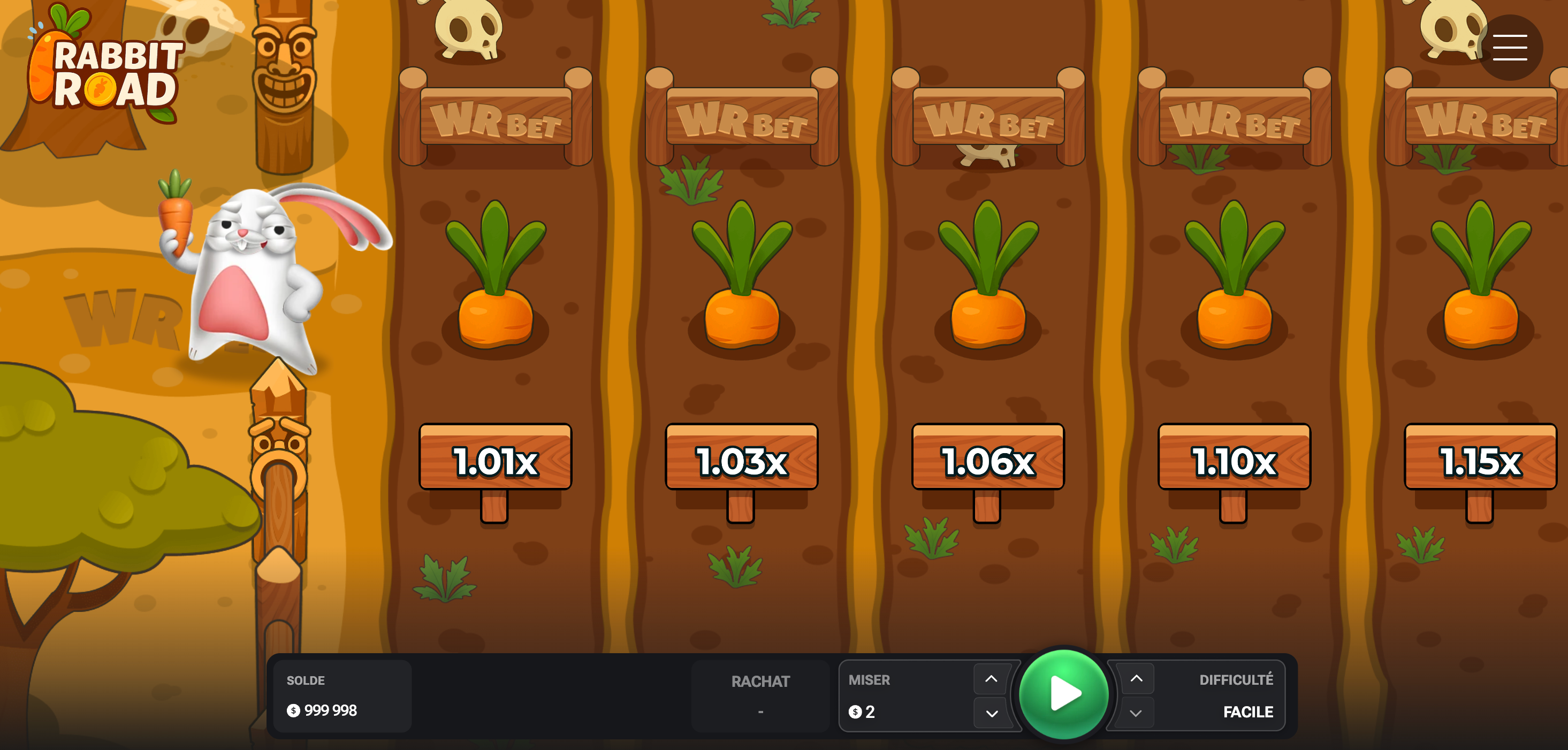 Jeu de casino Rabbit Road Jeu de casino Rabbit Road