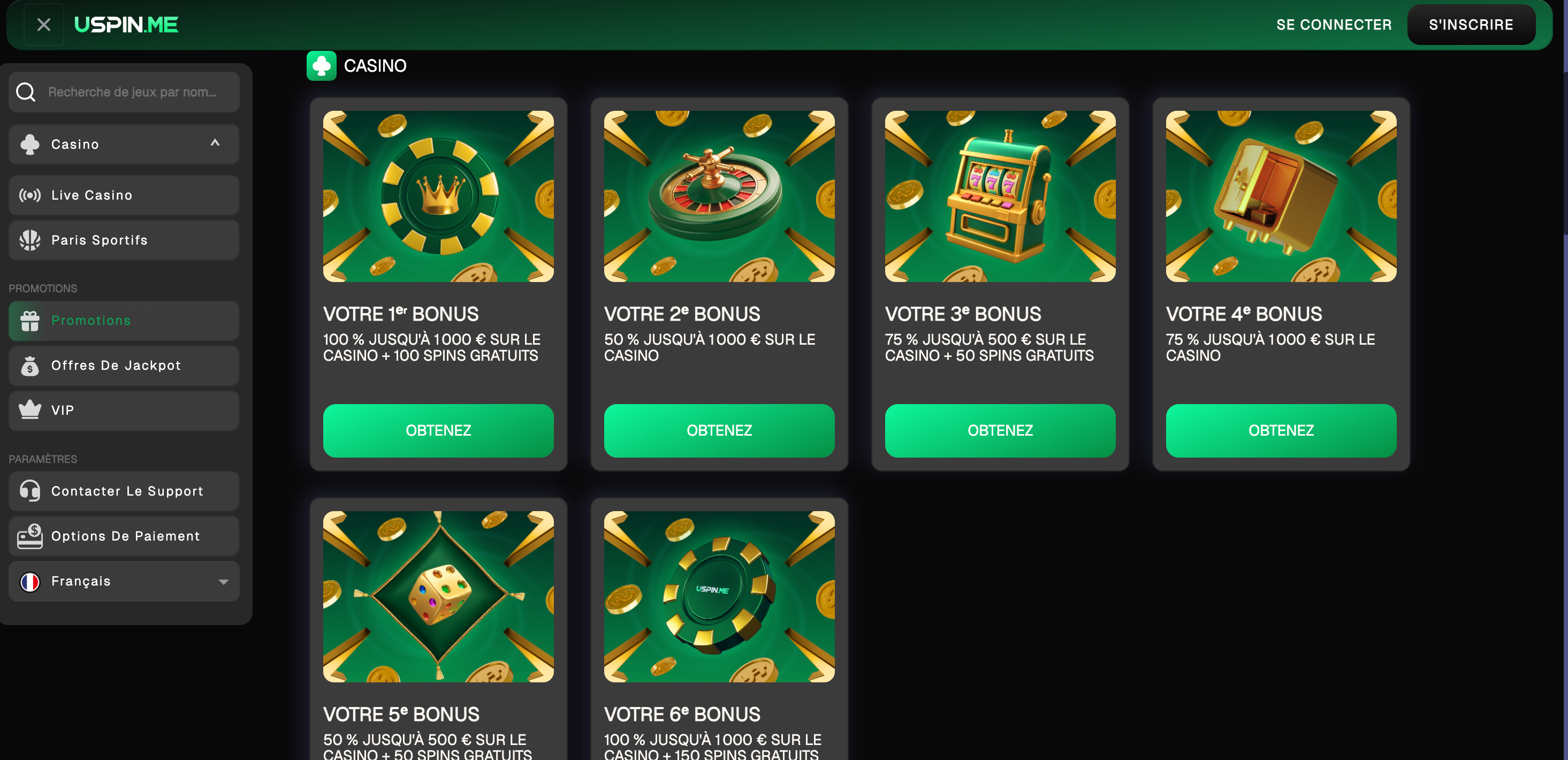 USpin bonus